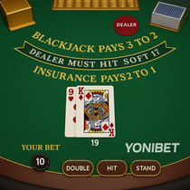 YoniBet - Blackjack Table Game - 21 Perfect